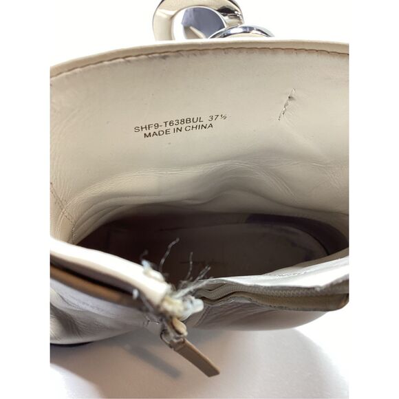 Phillip Lim Alix Cream Leather Heeled Ankle Boots Women’s - Picture 9 of 12